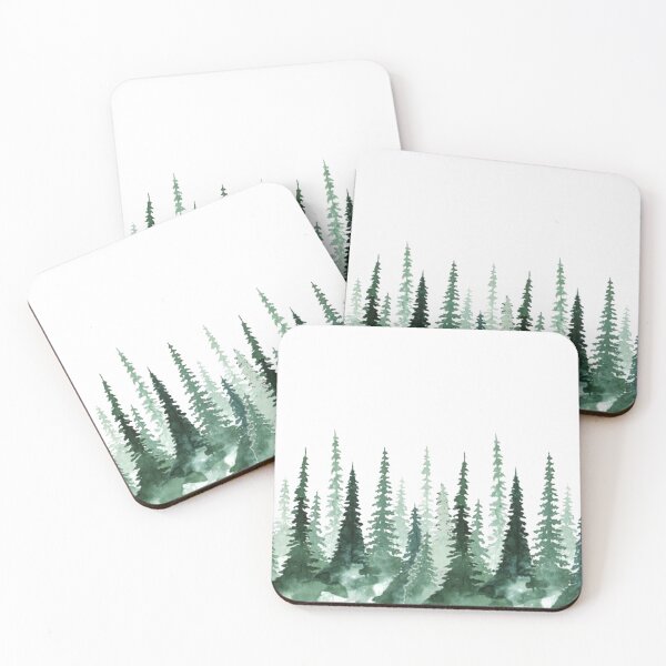 Item preview, Watercolor trees designed and sold by eammmmmm.