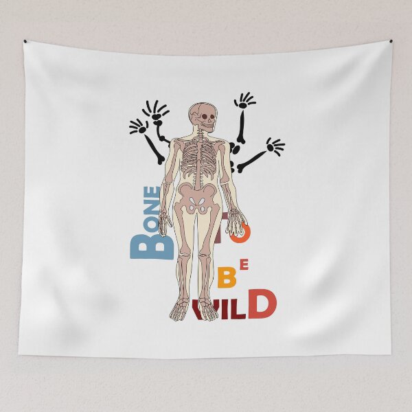 Item preview, BONE TO BE WILD funny skeleton t-shirt | BONE TO BE WILD  designed and sold by KARTICK DUTTA.