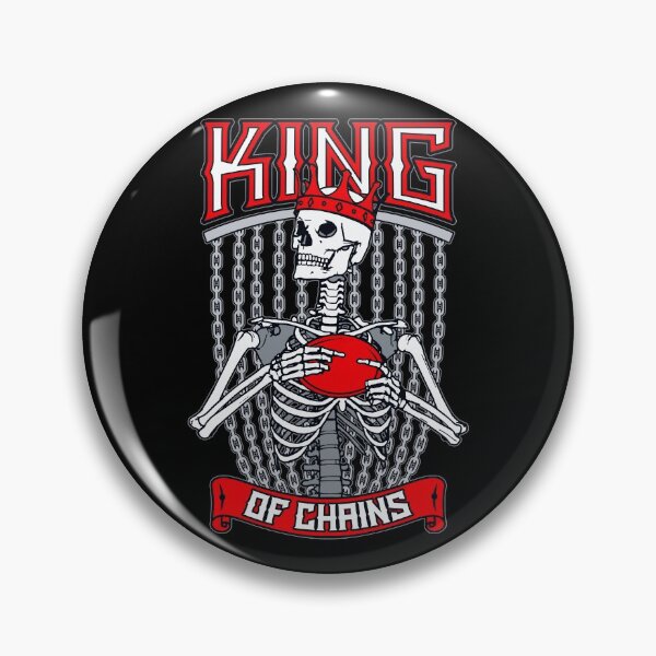 Item preview, Disc Golf Frolf Gothic Skeleton King Of Chains Skull Golfer designed and sold by GrandeDuc.