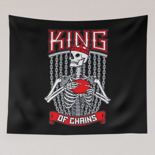 Item preview, Disc Golf Frolf Gothic Skeleton King Of Chains Skull Golfer designed and sold by GrandeDuc.