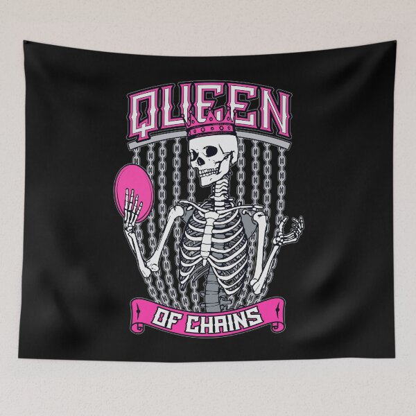Item preview, Disc Golf Frolf Gothic Skeleton Queen Of Chains Skull Golfer designed and sold by GrandeDuc.