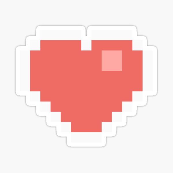 Pixel Heart Sticker