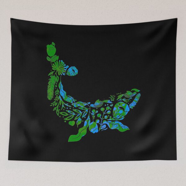 Item preview, Whale floral designed and sold by Birdhead.