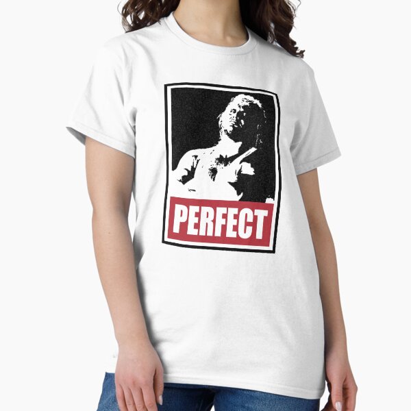 Vista previa del artículo con la obra «OBEDECER A LA LUCHA LIBRE - Mr. Perfect», diseñado y vendido por Dave Harris.