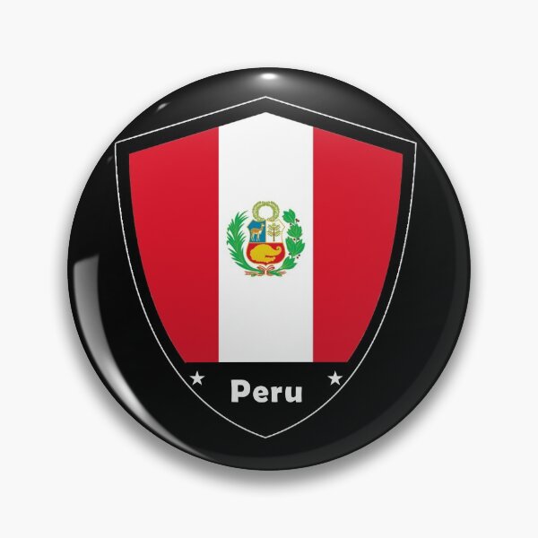 Artikelvorschau, Peru Flaggenabzeichen entworfen und verkauft von Gina-Driada.