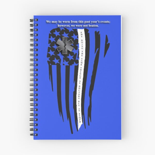 Item preview, Worn Thin White Line - EMS Flag designed and sold by DonaldsGraphics.