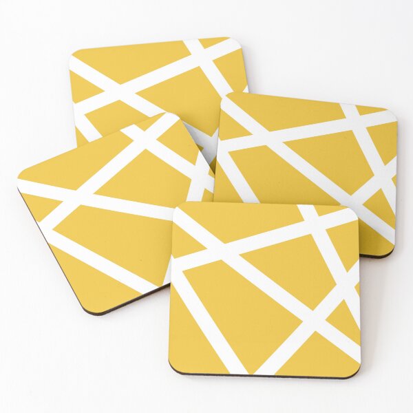 Item preview, White Line in Saturated Yellow designed and sold by Moyanana.