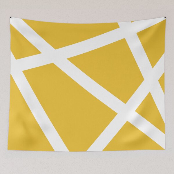 Item preview, White Line in Saturated Yellow designed and sold by Moyanana.