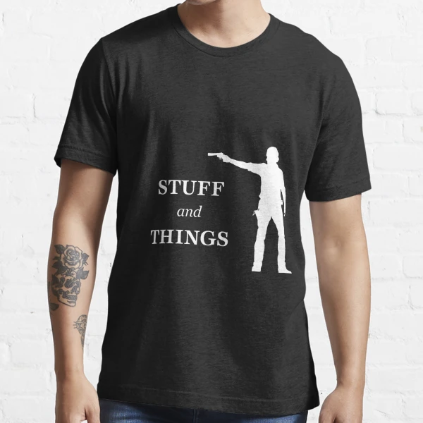 Rick Grimes - Stuff and Things The Walking Dead Essential T-Shirt | Redbubble