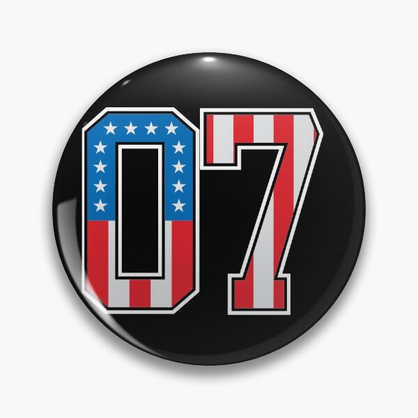 Item preview, Lucky Number 7 American Classy Numbers seven United States Flag designed and sold by Urosek.