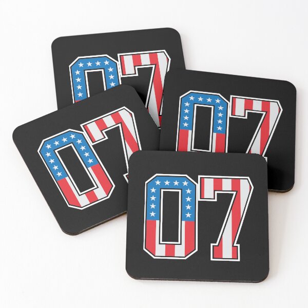 Item preview, Lucky Number 7 American Classy Numbers seven United States Flag designed and sold by Urosek.