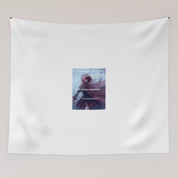 Item preview, I am The Storm Quote - Anime Graphic Print  designed and sold by ThoughtfulPrint.