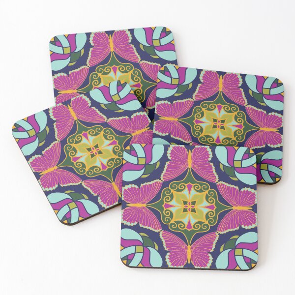 Item preview, Luminous Butterfly Mosaic designed and sold by sarabethtextile.