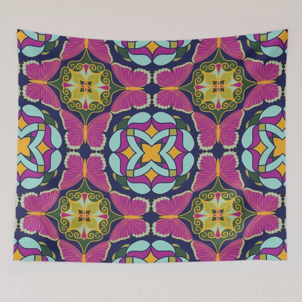 Item preview, Luminous Butterfly Mosaic designed and sold by sarabethtextile.