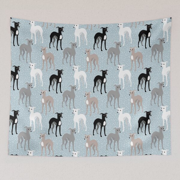 Item preview, Italian Greyhounds Mid-Century Modern Pattern designed and sold by AntiqueImages.