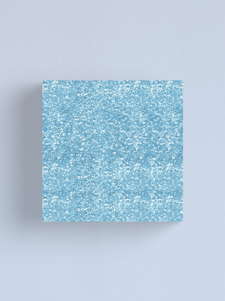 Light Blue Glitter Shiny Bright Sparkly Sky Blue Canvas Print for Sale by  Aquacolorful