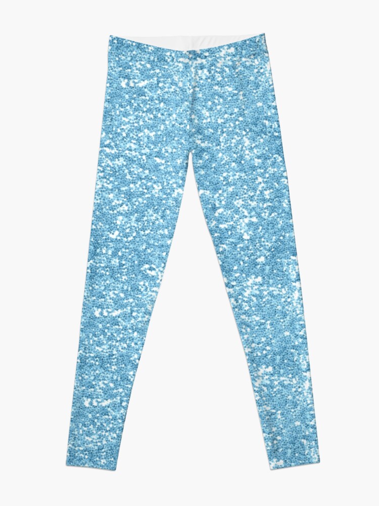 Blue 2025 glitter leggings