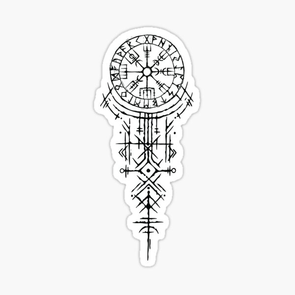 Vegvisir – Viking Runic Compass Sticker