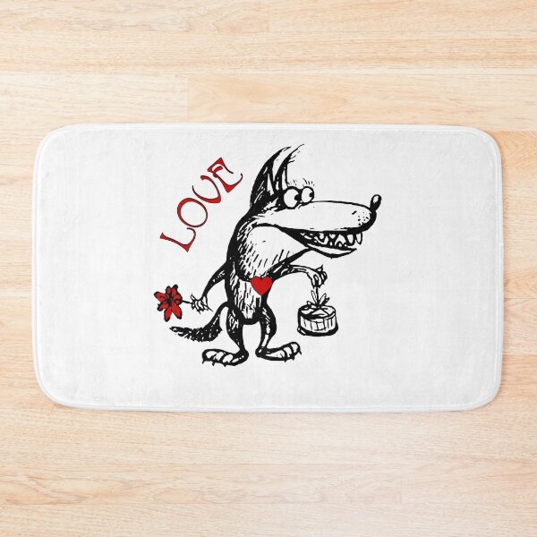 Item preview, Wolf - Love - Red Heart - Valentine's Day designed and sold by HelenGershuni.