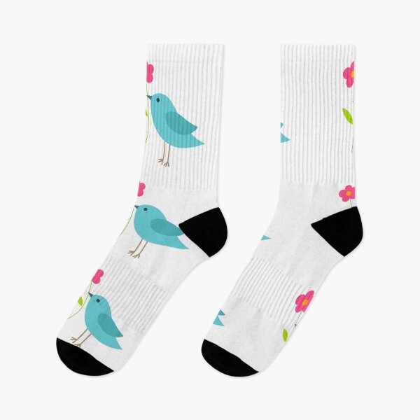Item preview, Cute blue bird with flower designed and sold by StudioBarcelona.