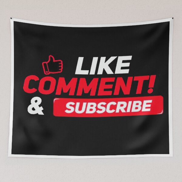 Item preview, Like, Comment & Subscribe designed and sold by EmmasFashions.