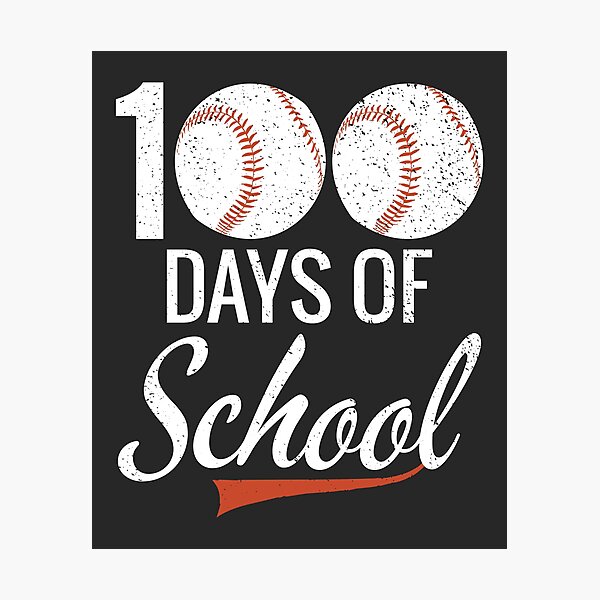 Item preview, 100 Days of School Apparel 100th Day Baseball Teacher designed and sold by TR3NDY4YOU.