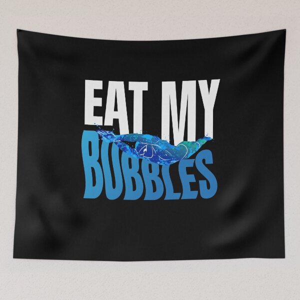 Item preview, Eat My Bubbles Swimming Swimmer designed and sold by MooonTees.