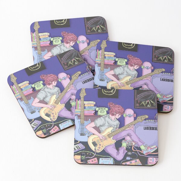 Item preview, alexa, how to music?   (kawaii anime girl playing guiter in her recording studio) designed and sold by laserskull.