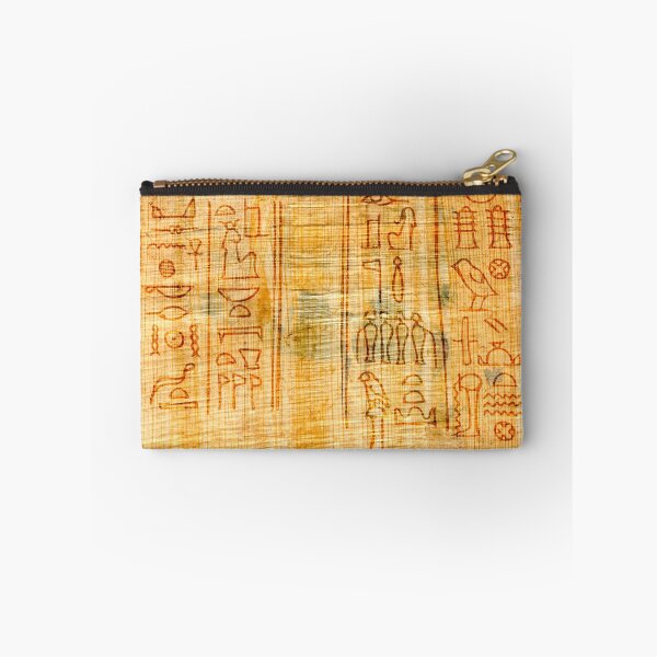 Item preview, Egyptian papyrus with hieroglyphs, manuscript from The Karnak temple, Luxor, Egypt. designed and sold by MysticaLink.