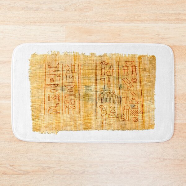 Item preview, Egyptian papyrus with hieroglyphs, manuscript from The Karnak temple, Luxor, Egypt. designed and sold by MysticaLink.