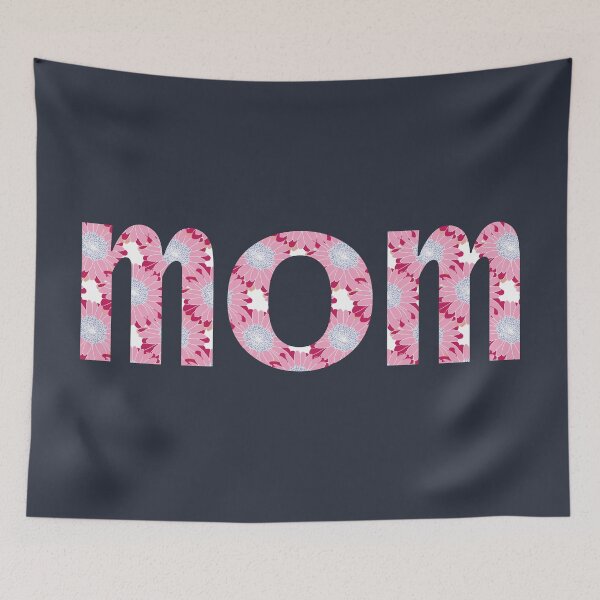 Item preview, Mom Floral Art Typography for Mothers Day designed and sold by ellenhenry.
