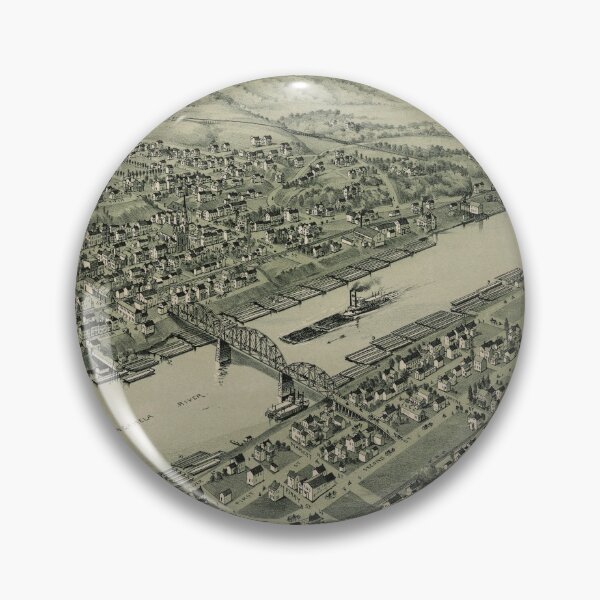 Artikelvorschau, Elizabeth und West Elizabeth, Pennsylvania (1897) entworfen und verkauft von allhistory.