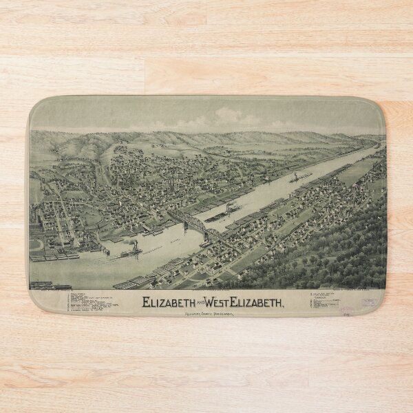 Item preview, Elizabeth and West Elizabeth, Pennsylvania (1897) designed and sold by allhistory.