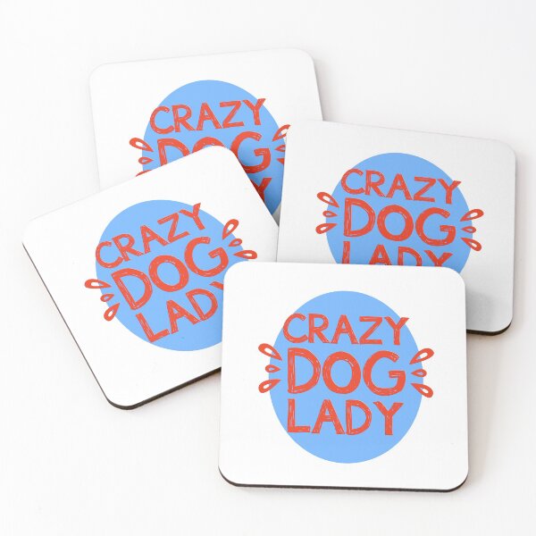 Artikelvorschau, Crazy Dog Lady - Rot und Blau entworfen und verkauft von Douglas Walker.