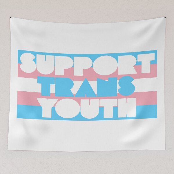 Item preview, Support Trans Youth ))(( Transgender Flag Design designed and sold by acquiesce13.