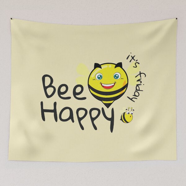 Item preview, Bee Happy It's Friday - Cute Wholesome Bee Handrawn - Bees Are Happy designed and sold by Exertion.