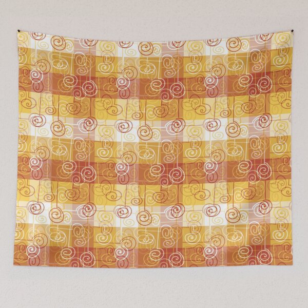 Item preview, abstract pattern with swirls designed and sold by rysunki-malunki.