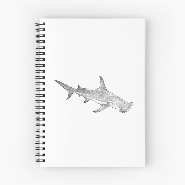 Item preview, Hammerhead Shark - Art Illustration - Monochromatic Pencil Line Sketch - Drawing by MadliArt designed and sold by MadliArt.