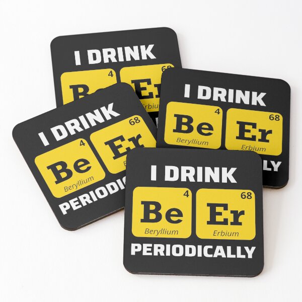 Item preview, Beer Drinking Chemistry Periodic Table Funny Humour designed and sold by CuteDesigns1.