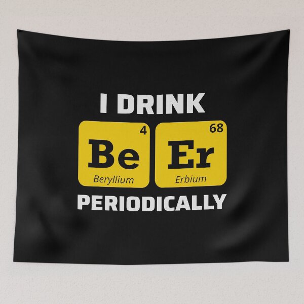 Item preview, Beer Drinking Chemistry Periodic Table Funny Humour designed and sold by CuteDesigns1.