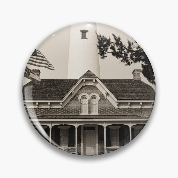 Item preview, St. Simons Island Lighthouse Black And White Vertical designed and sold by LisaWootenPhoto.