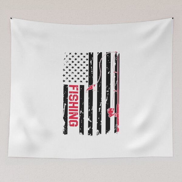 Item preview, American fishing rod flag designed and sold by shaakir.