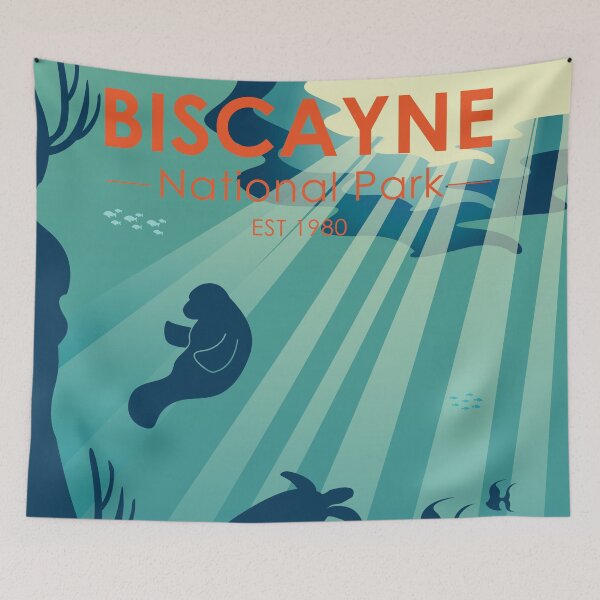 Item preview, Biscayne National Park Florida Underwater Maritime Vintage designed and sold by KrisSidDesigns.
