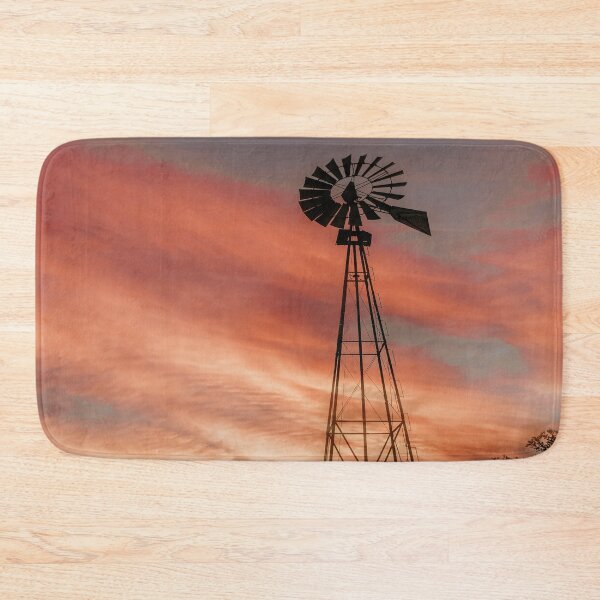 Item preview, Hill Country Sunset Windmill Silhouette designed and sold by JLPhotographer.