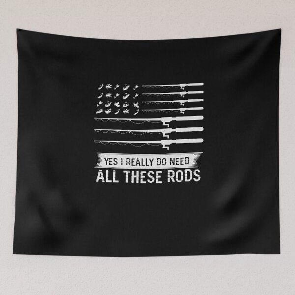 Item preview, American fishing rod flag designed and sold by shaakir.