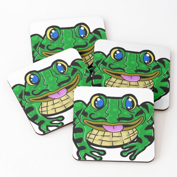 Item preview, Vibrant Bullfrog Sticker this croaker means business! designed and sold by Olberic.