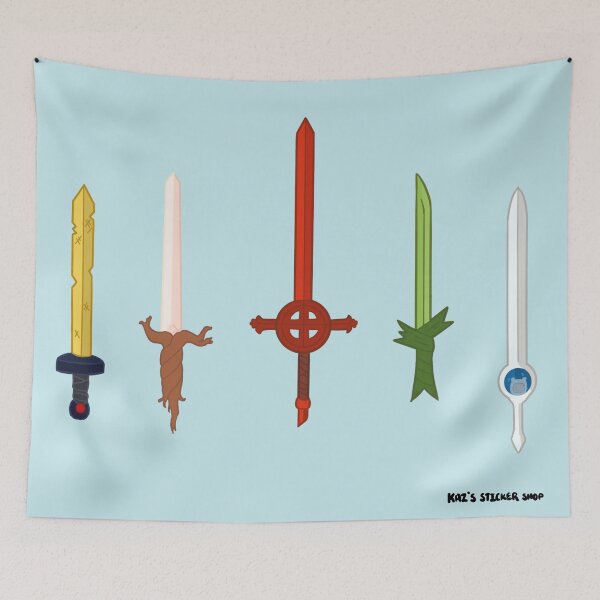 Item preview, Finn's Swords- Sticker Pack designed and sold by KazsStickerShop.