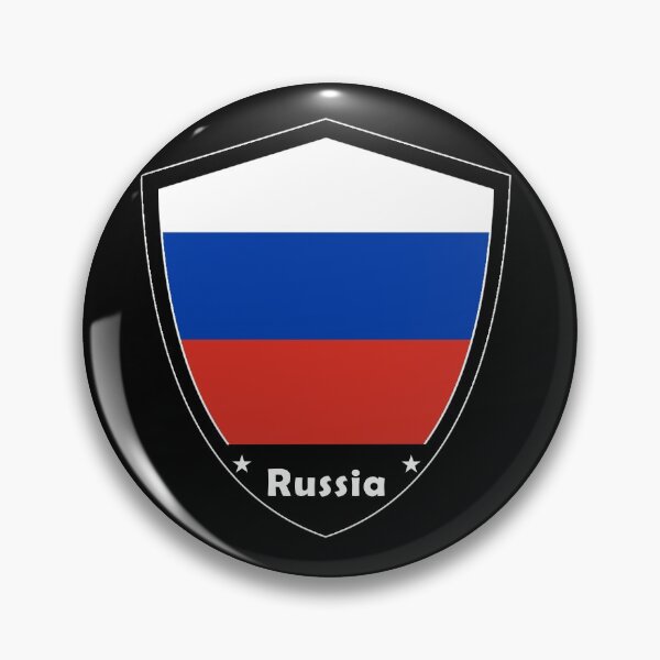 Artikelvorschau, Russland Flaggenabzeichen entworfen und verkauft von Gina-Driada.