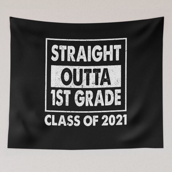 Item preview, Straight Outta 1st Grade T-Shirt Funny First Grade Gift T-Shirt designed and sold by saifuddin shifat.