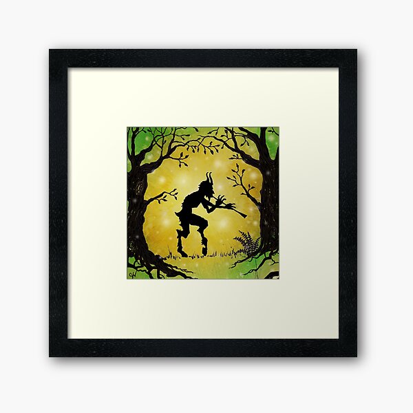 Pan Spirit of the Woods Framed Art Print